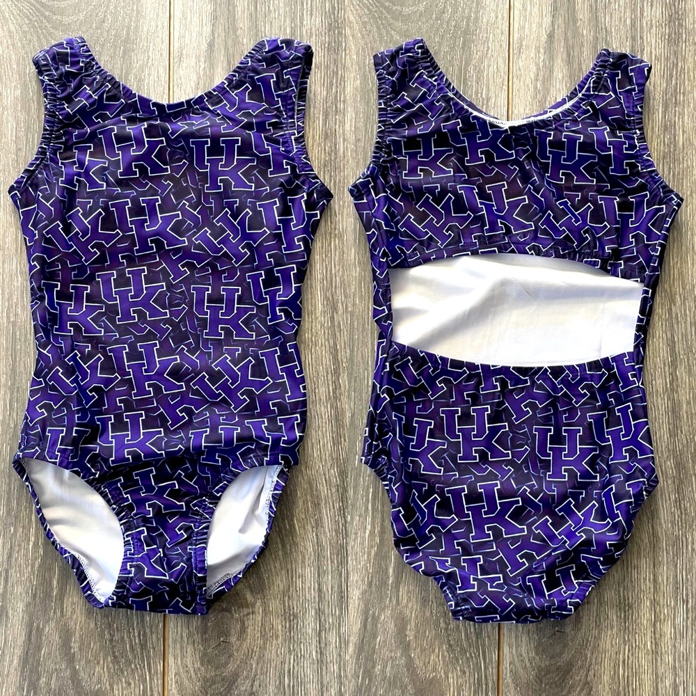 New Custom University of Kentucky Wildcats UK Gymnastics Dance Leotard